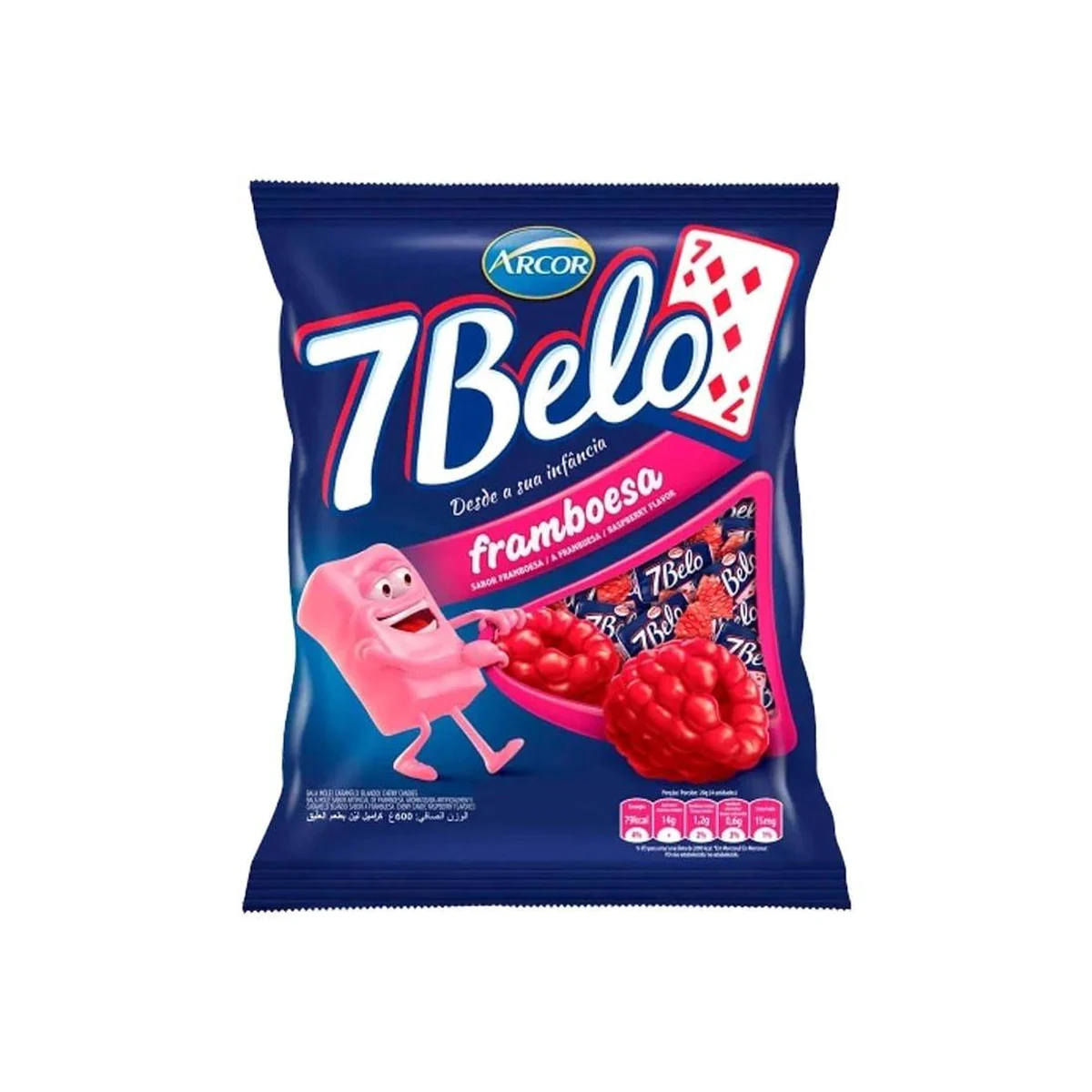 BALA 7 BELO FRAMBOESA 500G