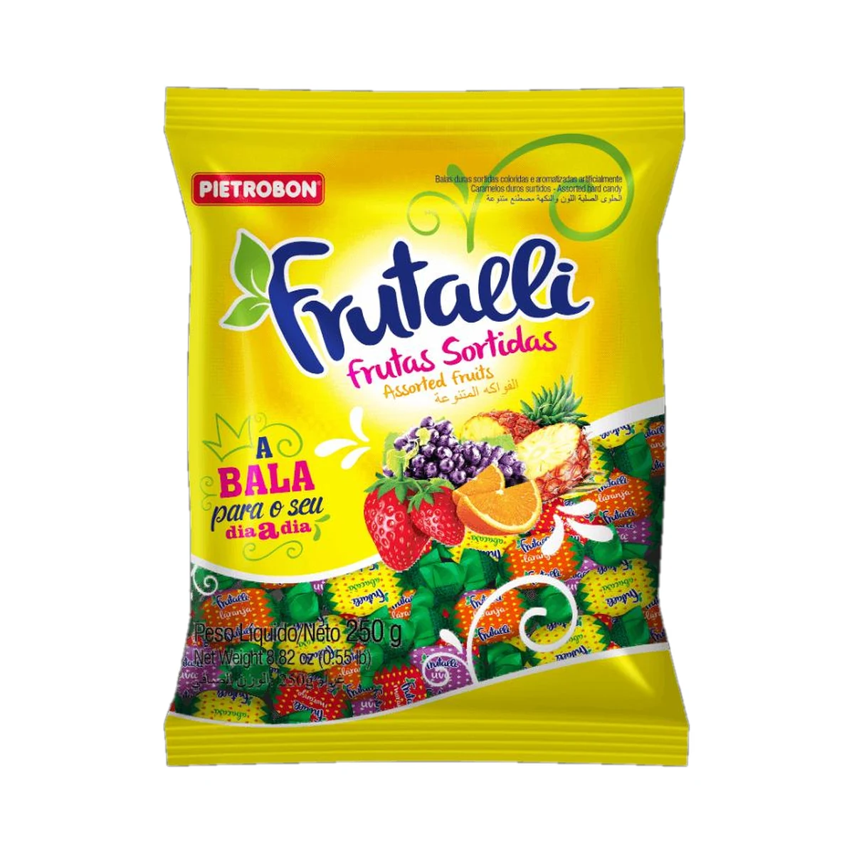 BALA DURA SABOR TROPICAL 600G