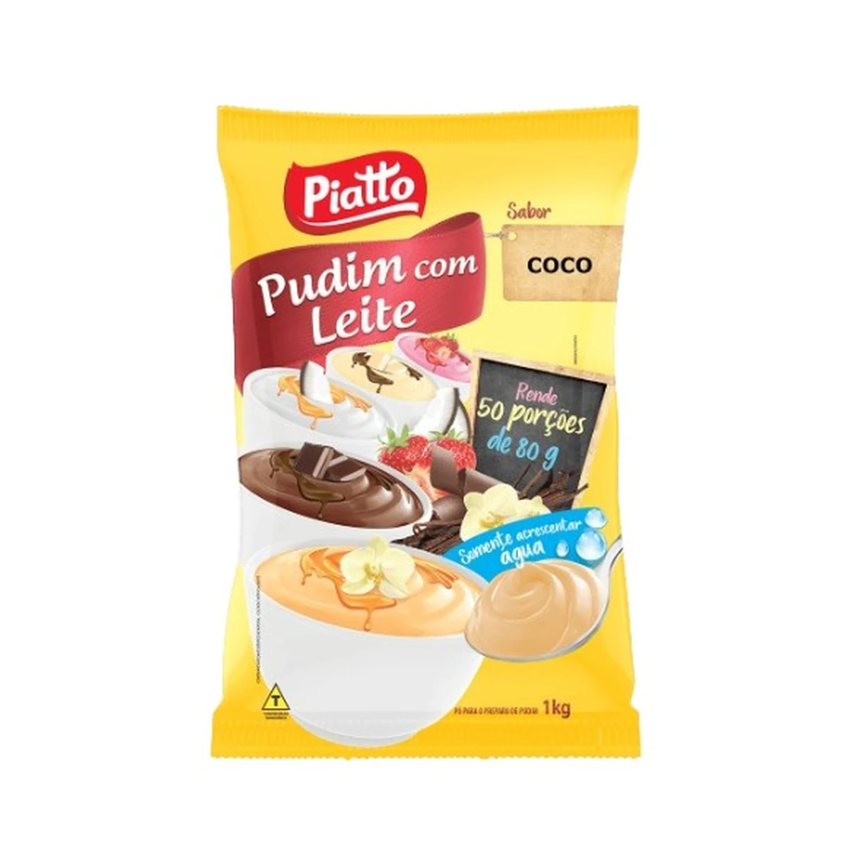 PUDIM PIATTO COCO 1KG