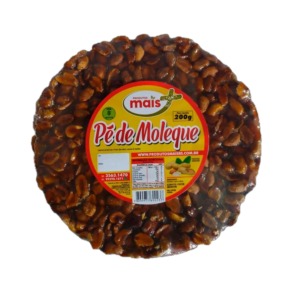 PE DE MOLEQUE MAIS 200GR