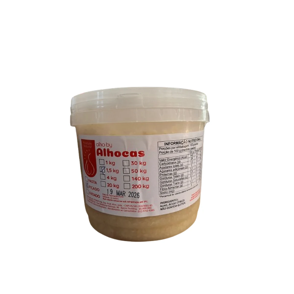 ALHO PICADO 1,5KG
