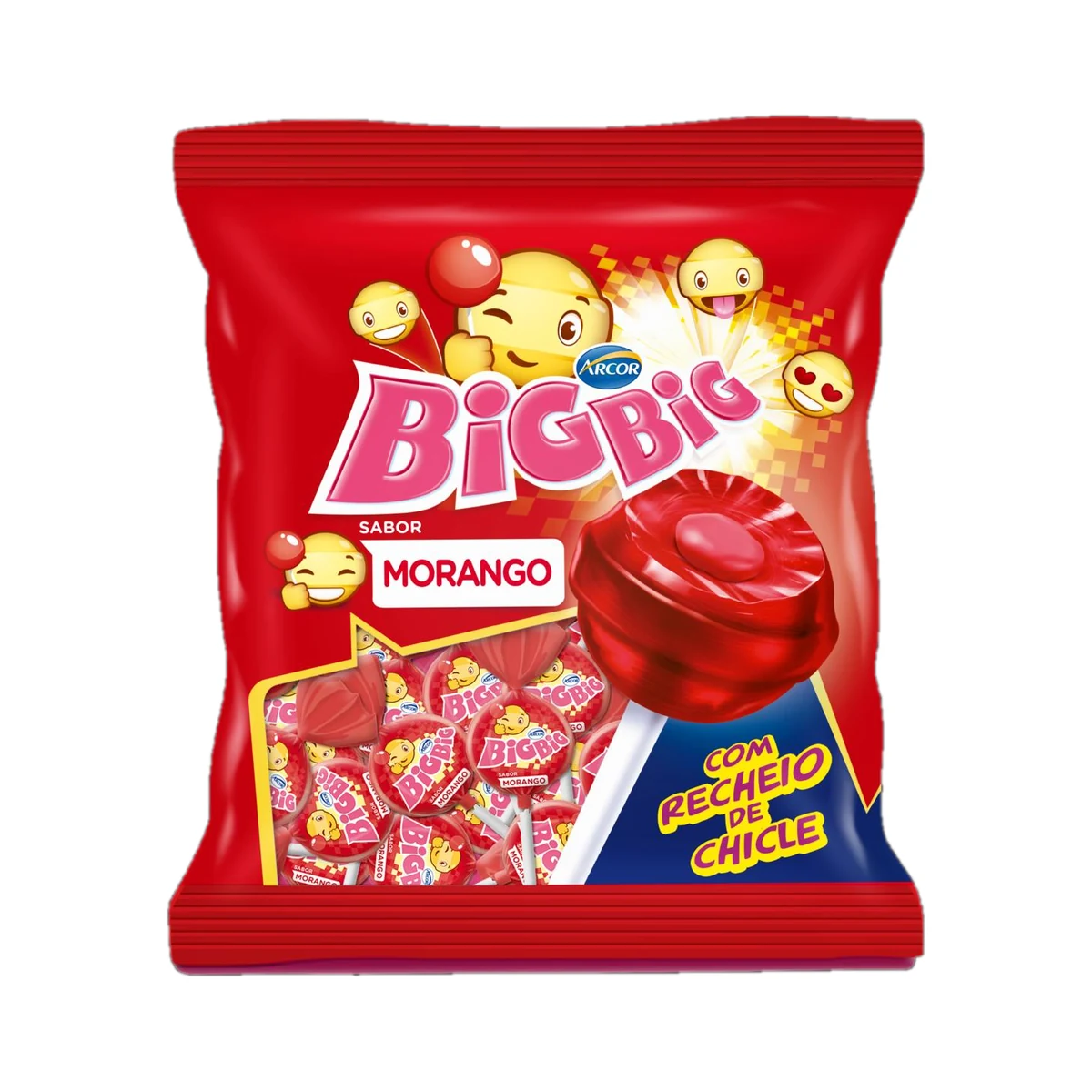 PIRULITO BIGBIG MORANGO 500GR
