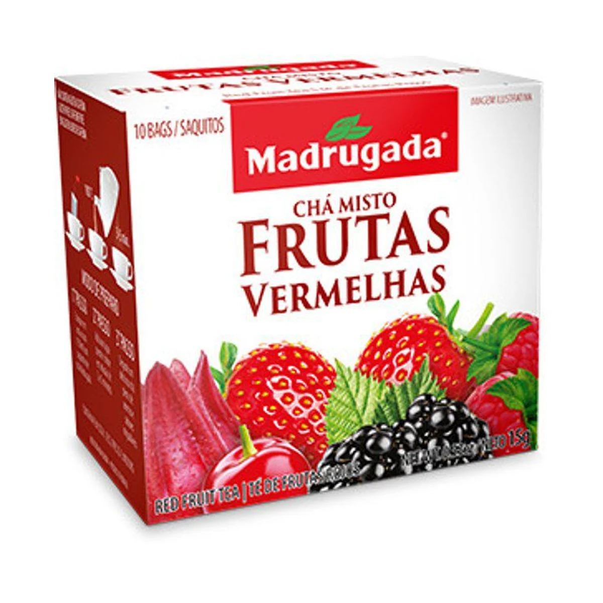 CHA MADRU FRUT VERMELH EMB 15