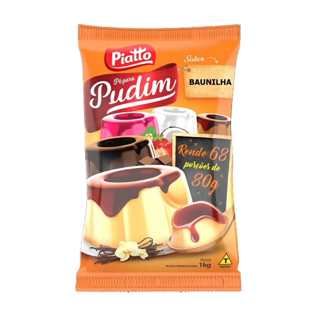PUDIM PIATTO BAUNILHA 1KG