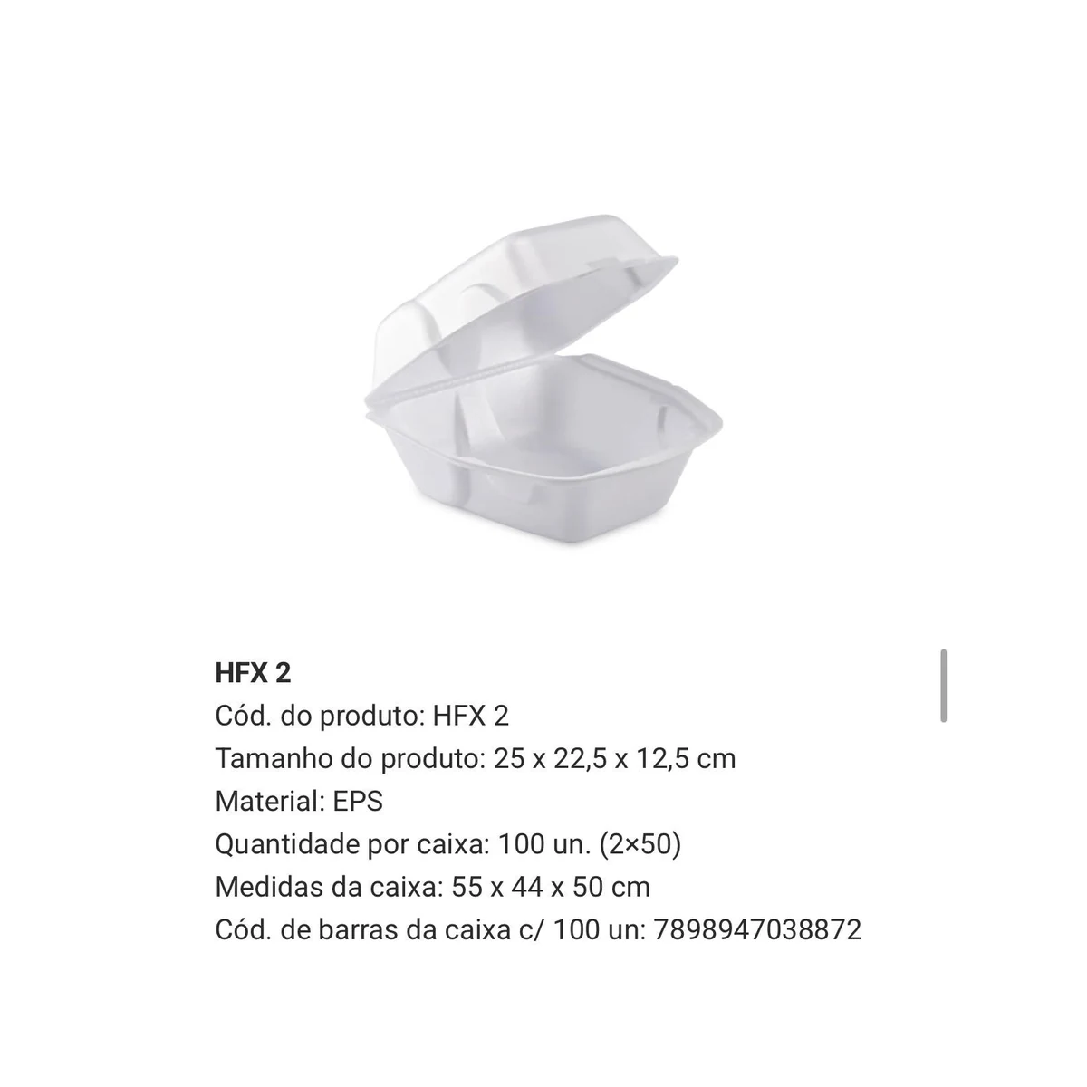 EMB TERM FRANGO HFX2 1X50UNI
