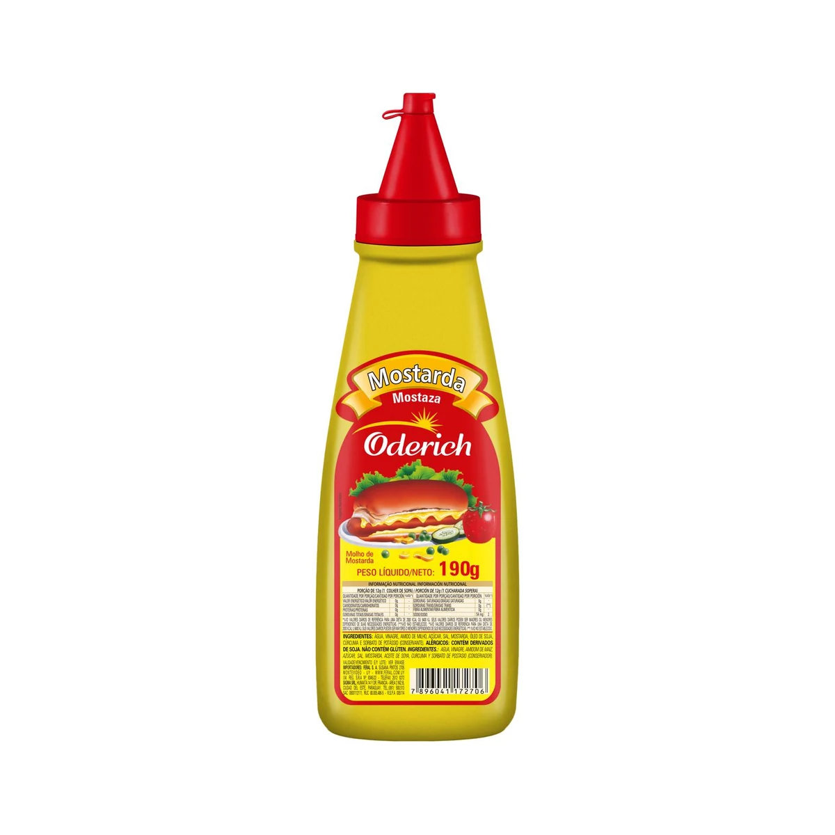 MOSTARDA ODERICH BISNAGA 190G