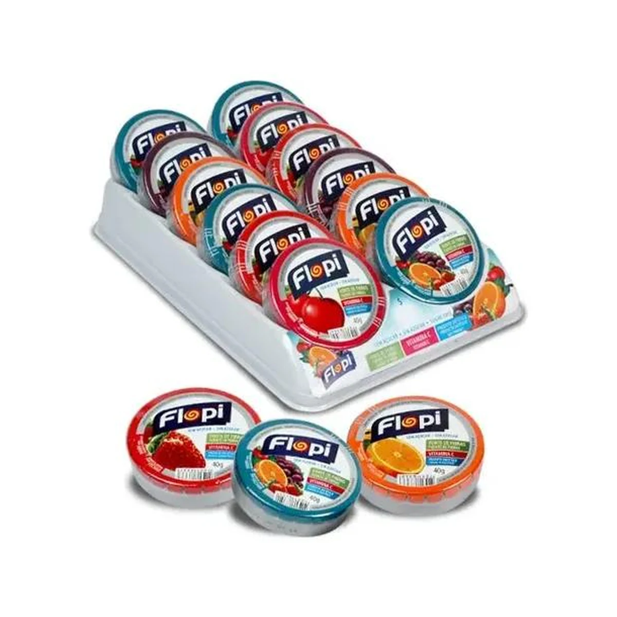 BALA FLOPI S/ACUCAR 12X40G