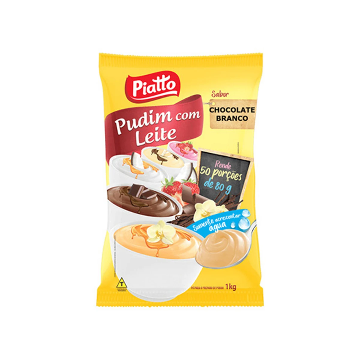 PUDIM PIATTO C/LEITE BAUN 1KG