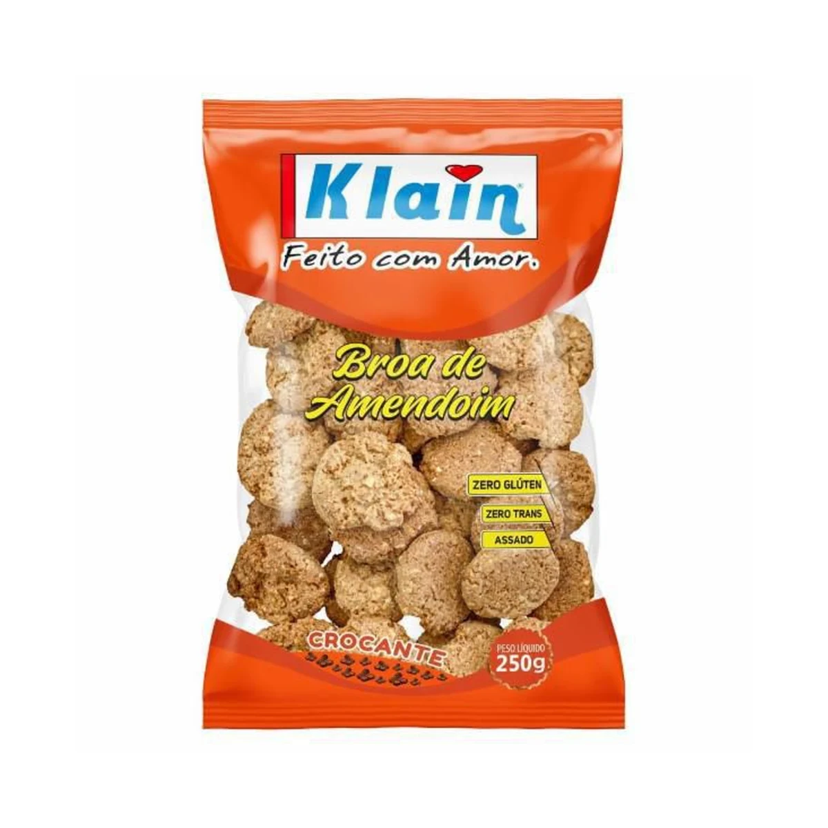BISC KLAIN BROA AMENDOIM 250G