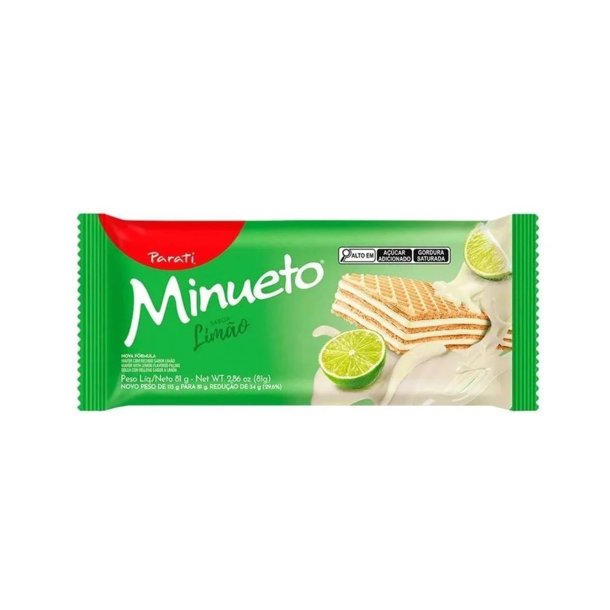 WAFER MINUETO LIMAO 115G