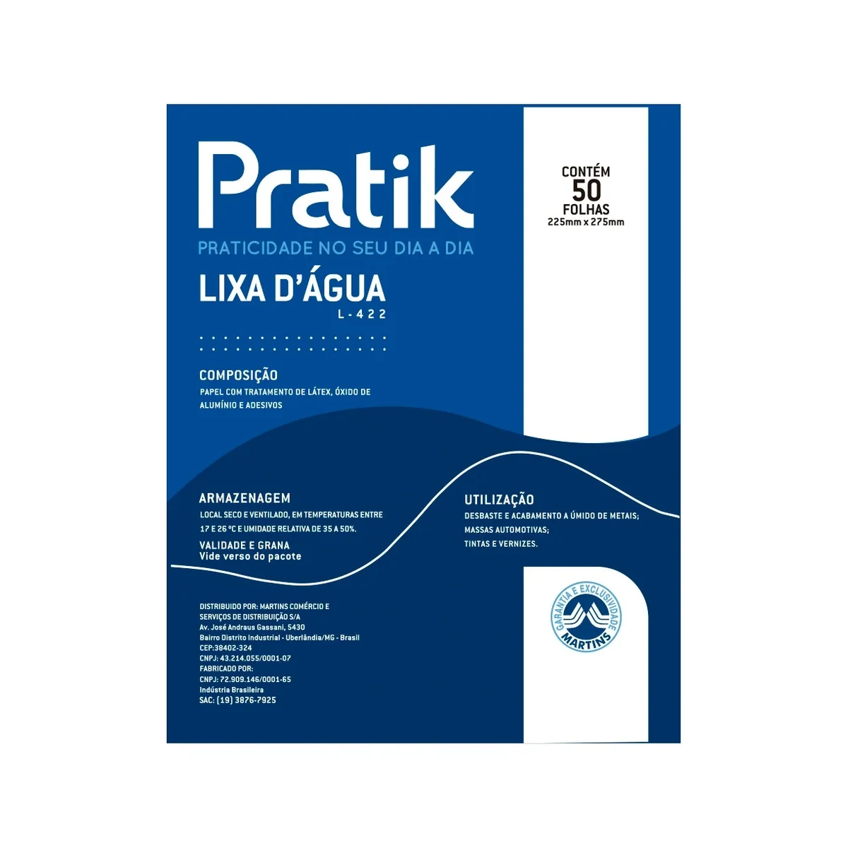 LIXA PRATIK DAGUA N100 50UN