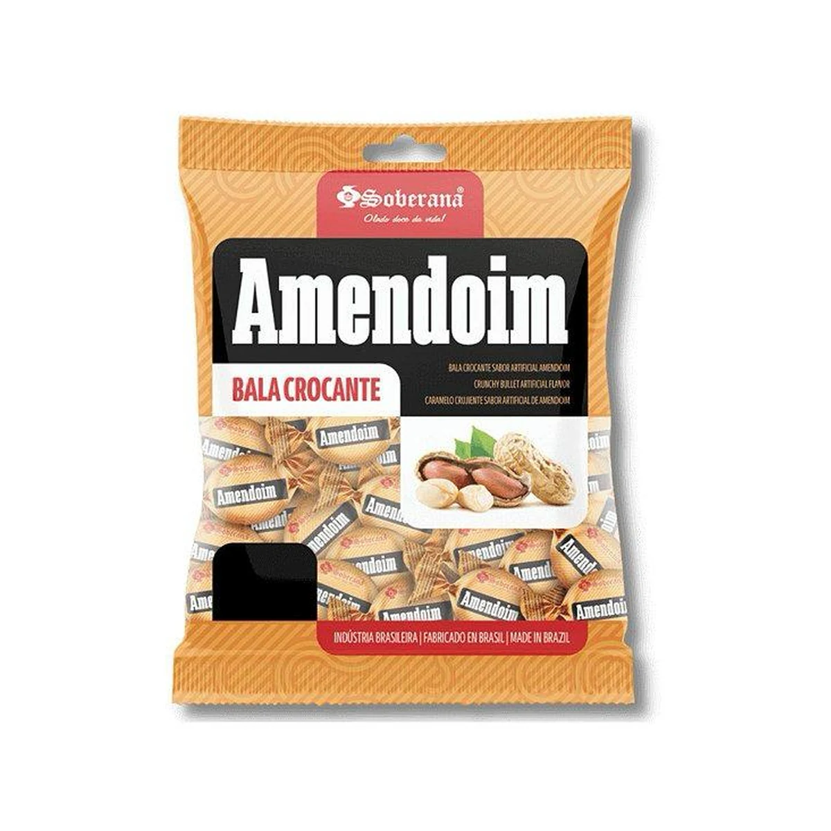 BALA AMENDOIN SOBERANA 500G