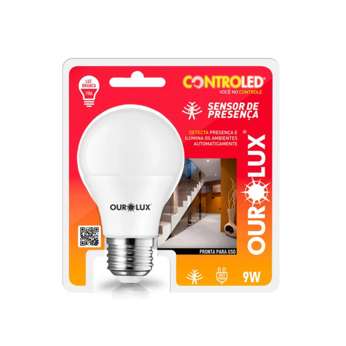 LAMP LED OUROLUX SENS PRESE 9