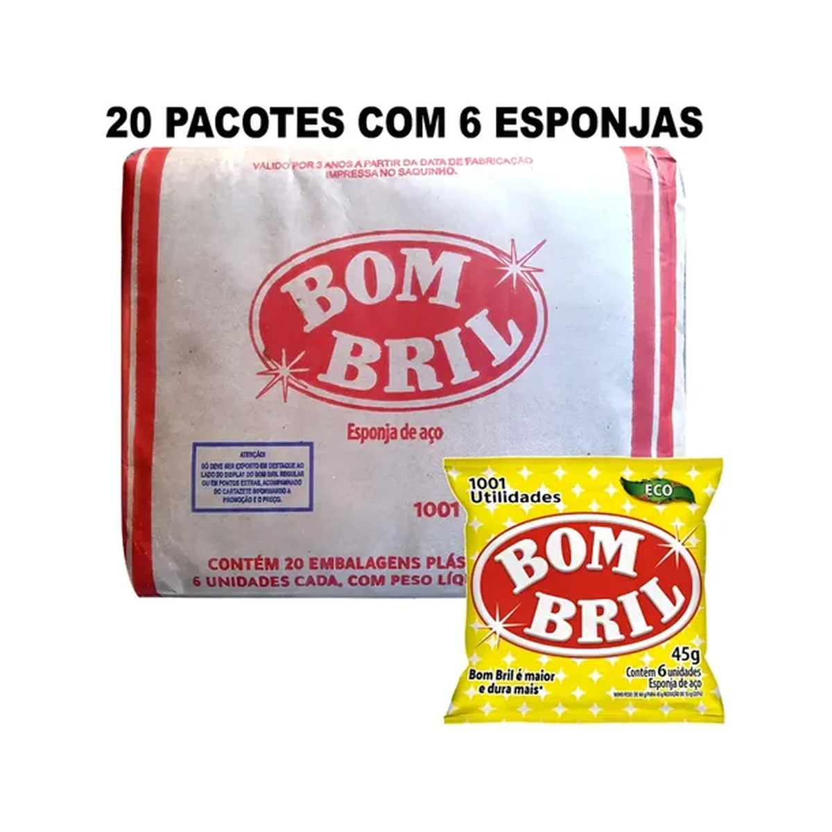 LA DE ACO BOMBRIL ECO 20UN
