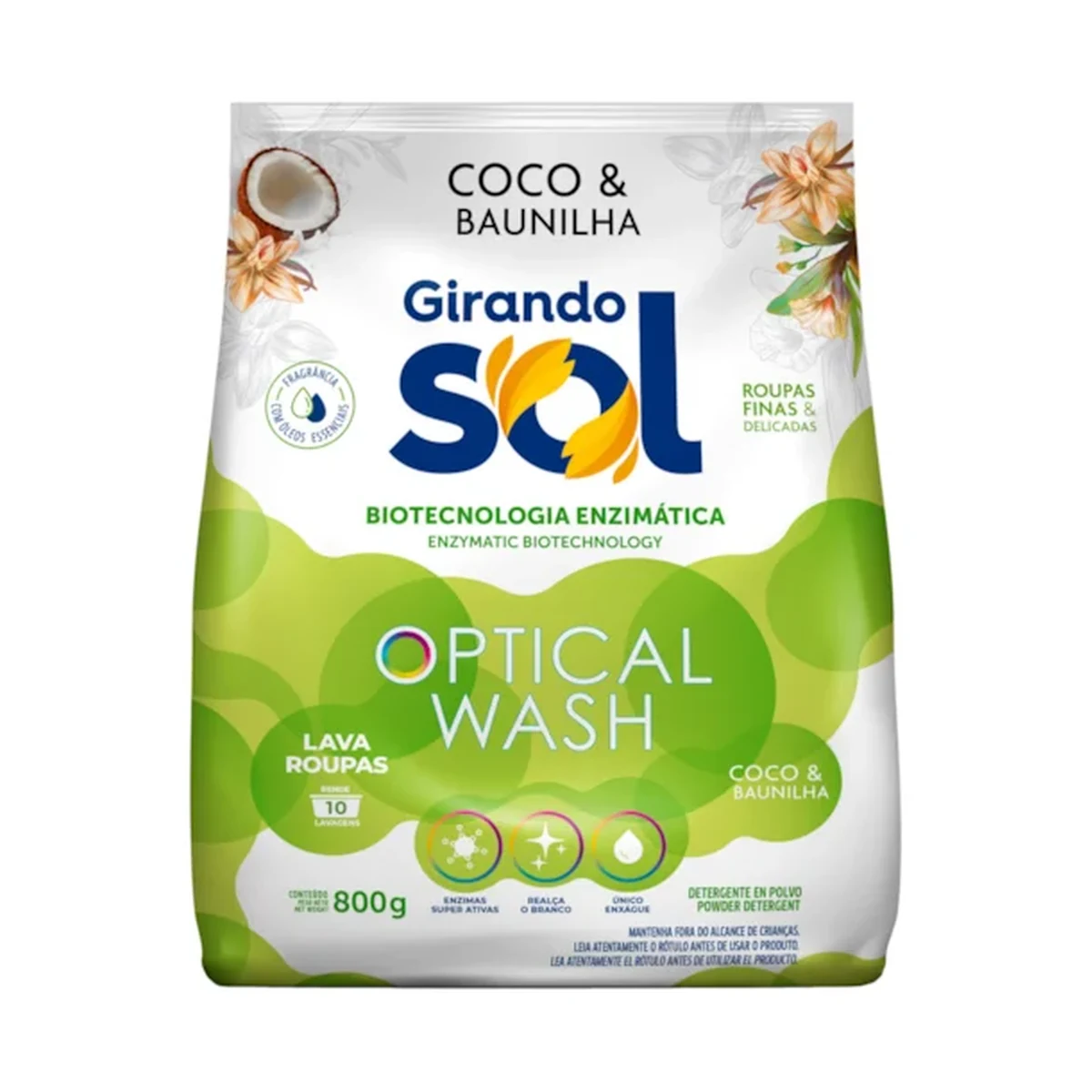 LAVA ROUPA GSOL PO COCO 800GR