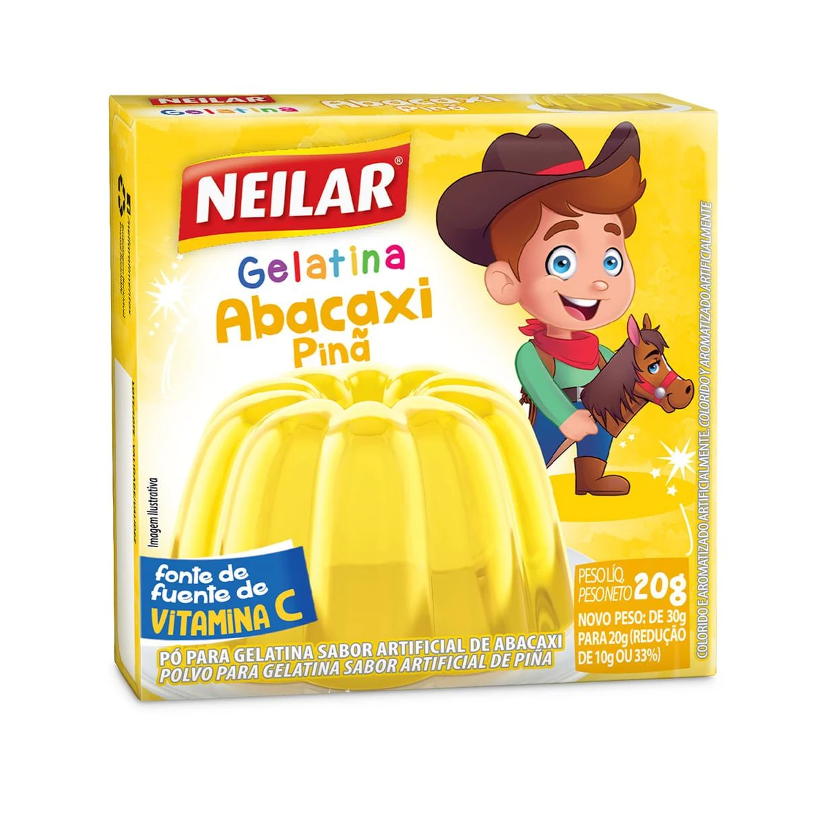 GELATINA NEILAR ABACAXI 20GR