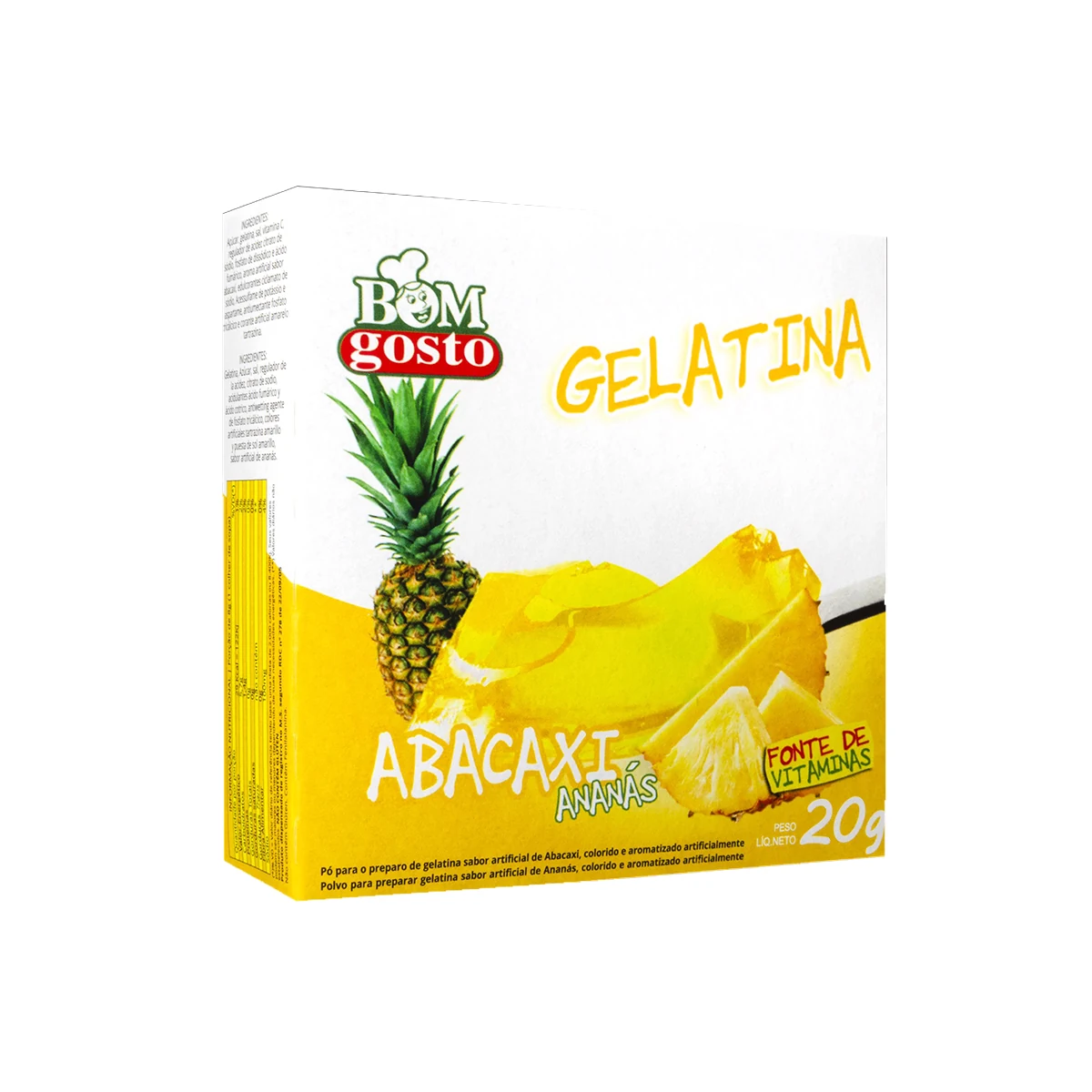 GELATINA BOM GOST ABACAXI 20G