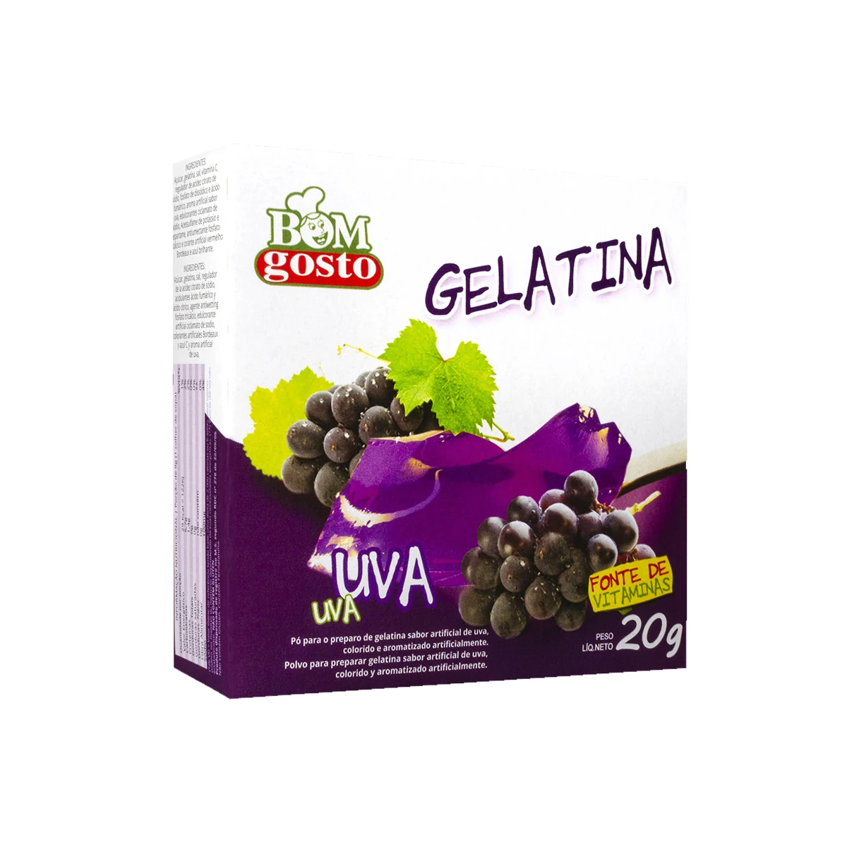 GELATINA BOM GOSTO UVA 20GR