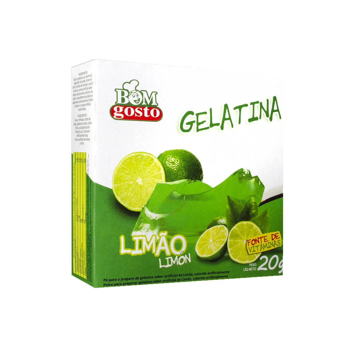 GELATINA BOM GOSTO LIMAO 20GR