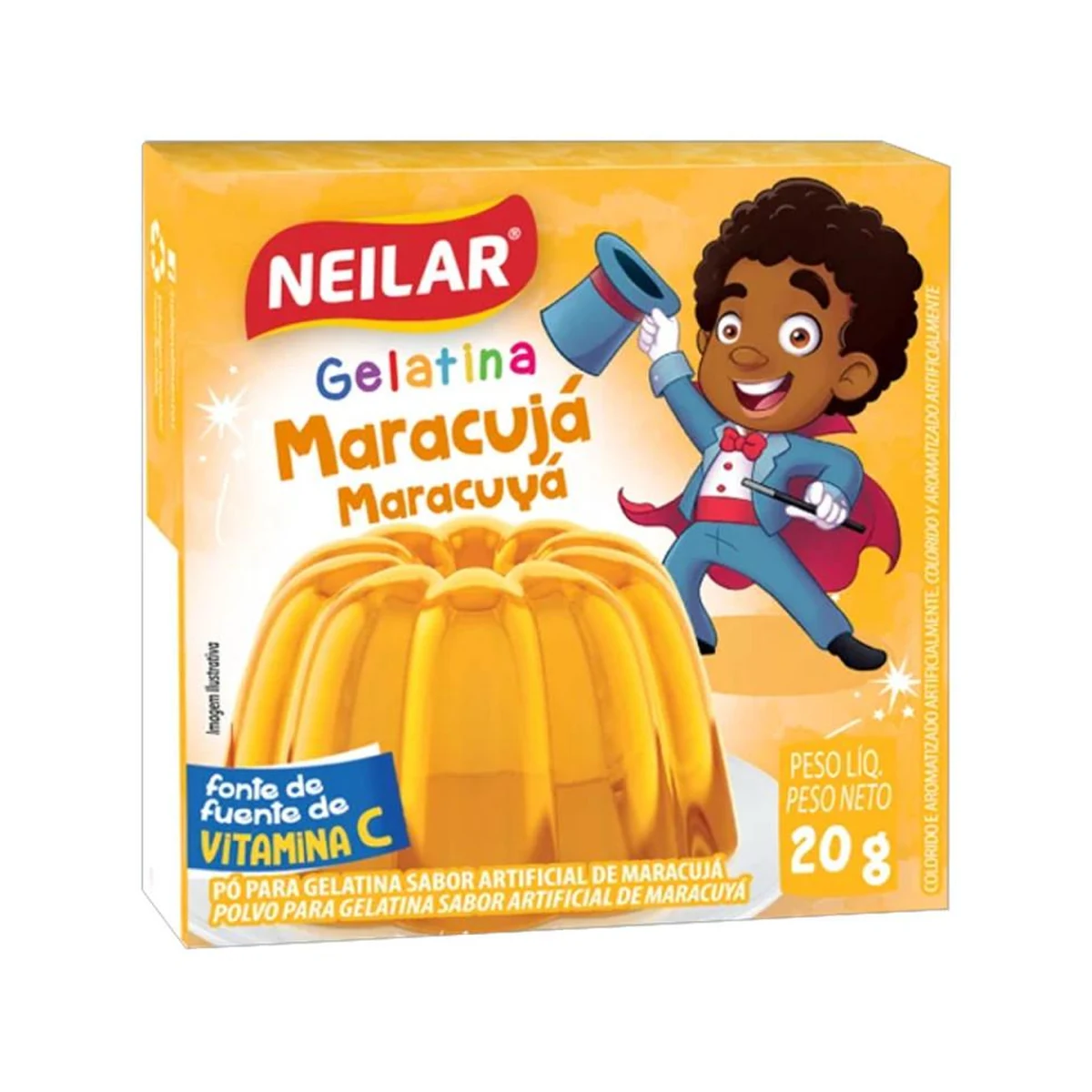 GELATINA NEILAR MARACUJA 20GR