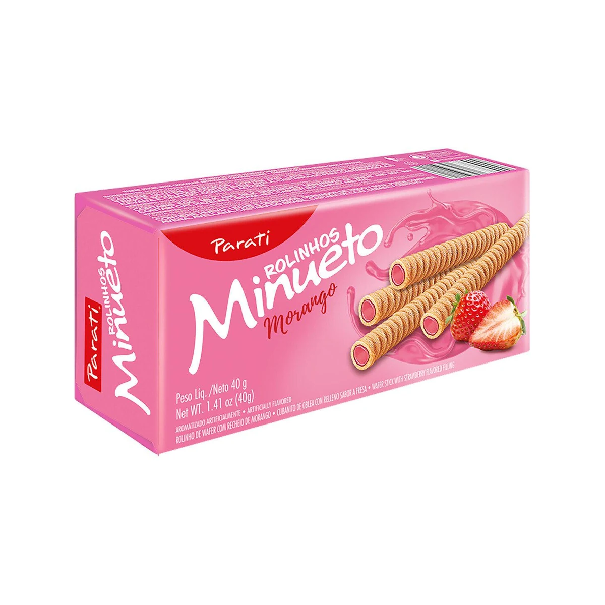 ROLINHO WAFER MORANGO 40GR