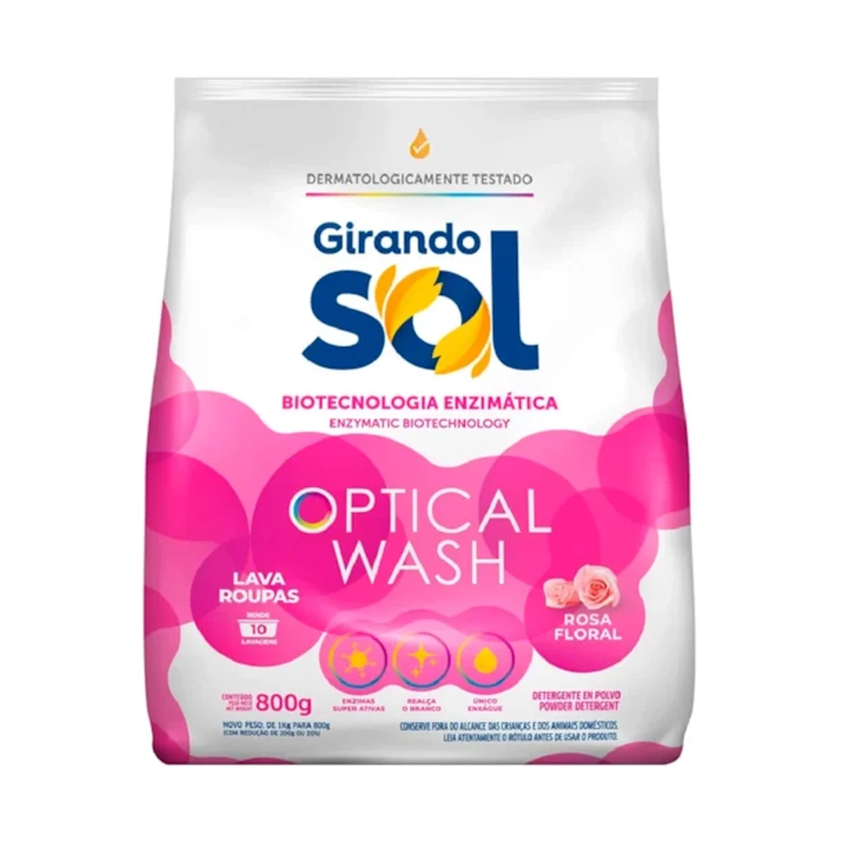 LAVA ROUPA GSOL PO ROSA 800GR