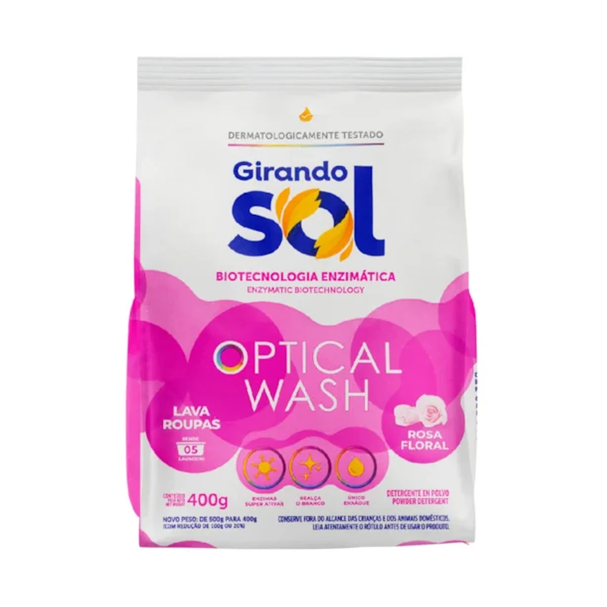 LAVA ROUPA GSOL PO ROSA 400GR